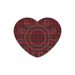 Valentine SVG Tartan hart, Love SVG, Printable, Royal Stewart Tartan, SVG, cut file, voor Silhouette Cricut Design Space, geschenken, sieraden