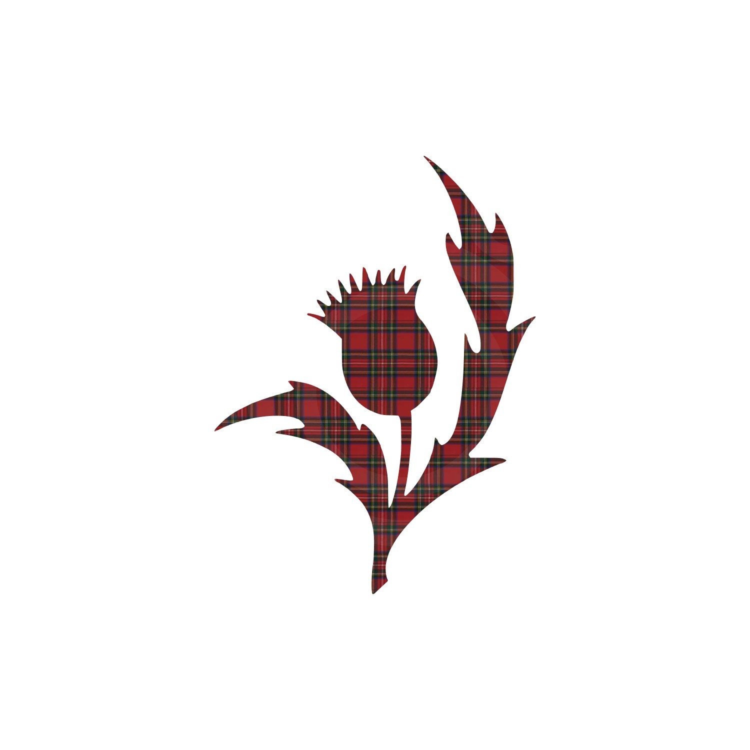 Scottish Tartan Thistle SVG Cut File Royal Stewart Tartan Etsy UK