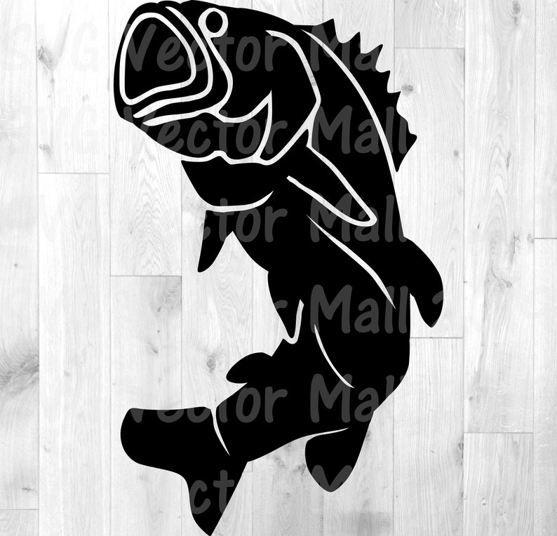 Bass Fish Silhouette, Black Sea Bass Fish Silhouette Black Photographic Print By Sandpiperdesign Redbubble, On this page presented 34+ bass fish silhouette photos and images free for download and editing.