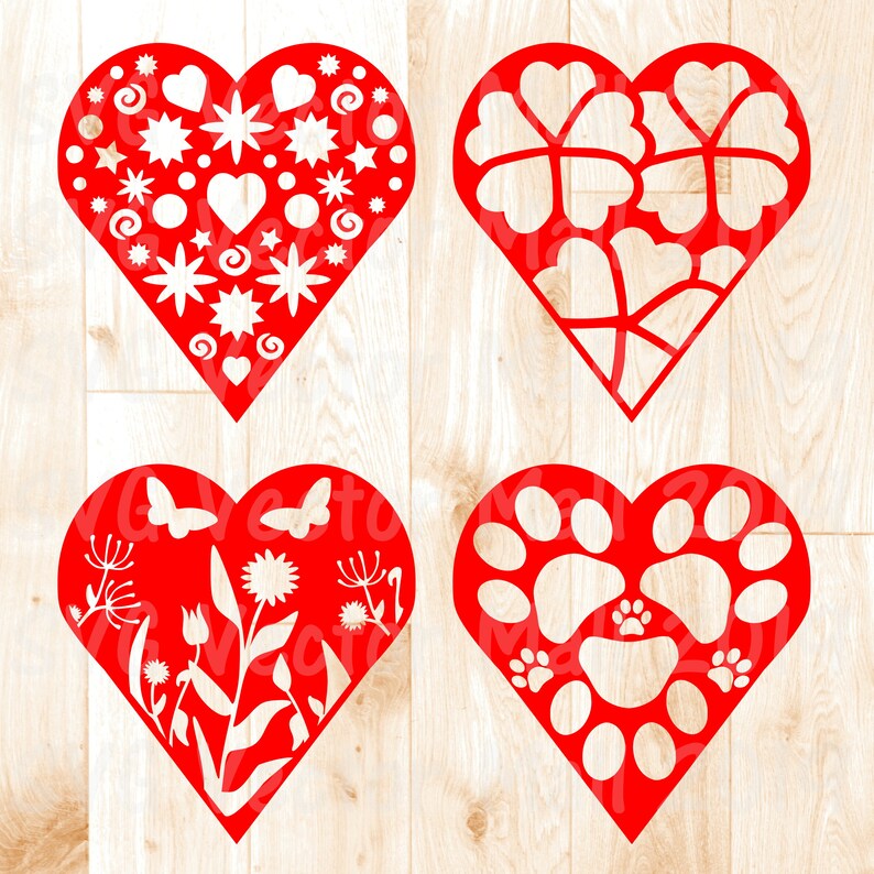 Download Heart vector SVG Bundle Valentine SVG Clipart Heart Rose ...