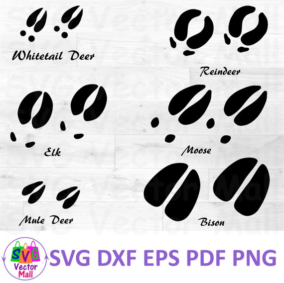 Deer Tracks, SVG, Tracks, Animal Prints, Whitetail Deer, Track Clipart,  Elk, Moose Tracks, Buffalo, Hunting, Camping -  Canada