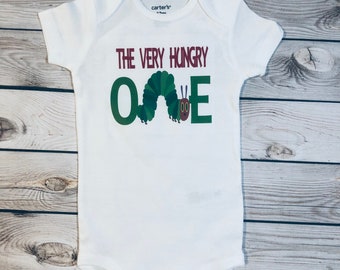 Hungry Caterpillar First Birthday Onesie: Matching Family Shirts
