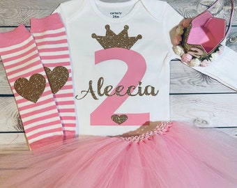2nd birthday princess outfit| second birthday outfit girl| two year old birthday shirt| princess birthday outfit| 2nd birthday outfit girl