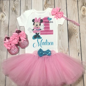 Minnie Mouse 1st birthday outfit| first birthday Minnie Mouse outfit girl| Minnie Mouse outfit| 1st birthday Mickey Mouse| minnie shirt