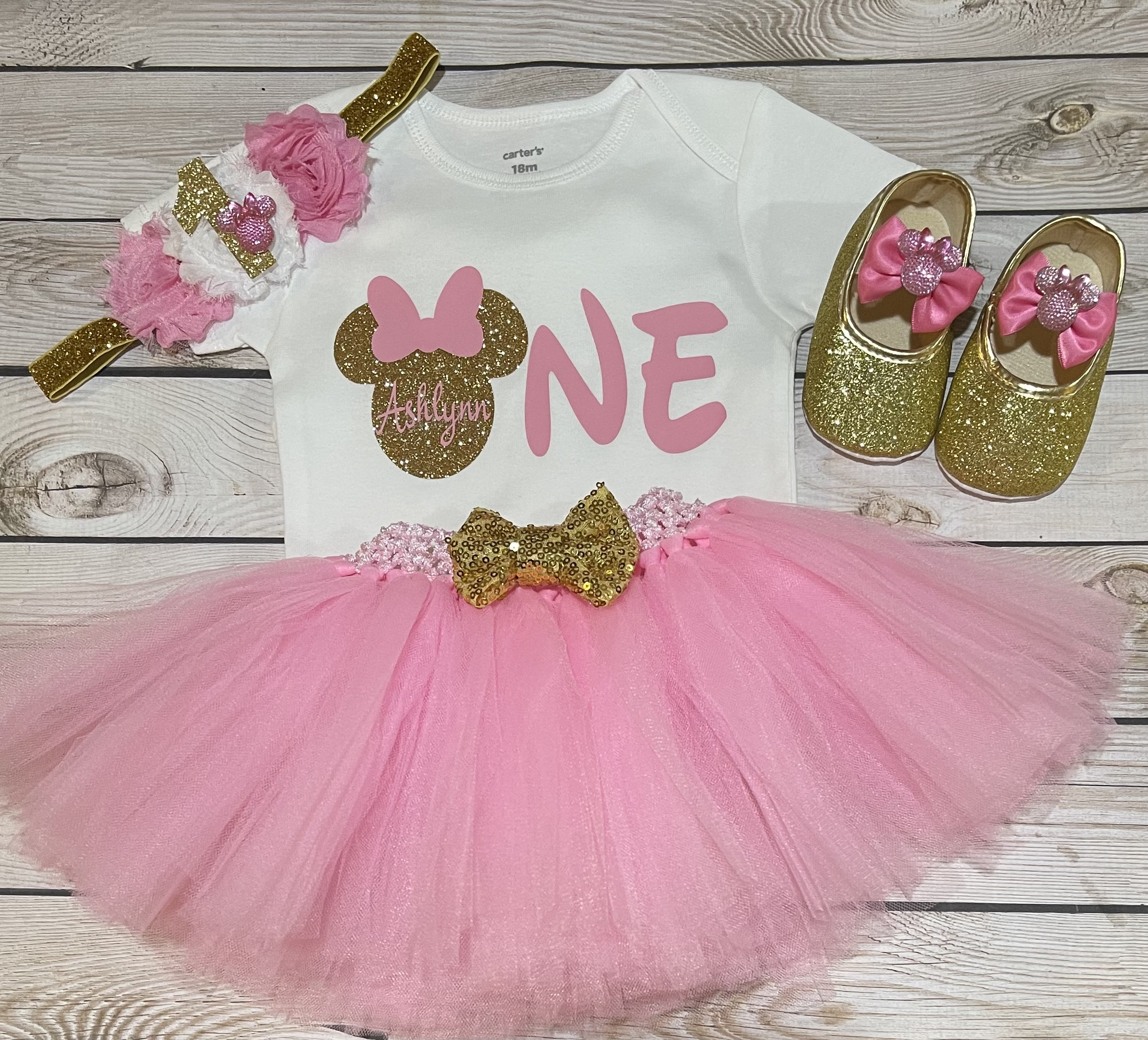 Minnie Mouse Baby Dress, Minnie Mouse Birthday Costume, Minnie Mouse  Inspired Outfit 