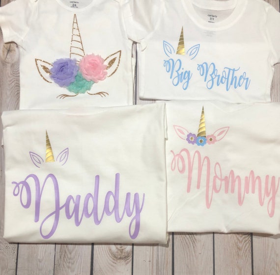 unicorn first birthday shirt