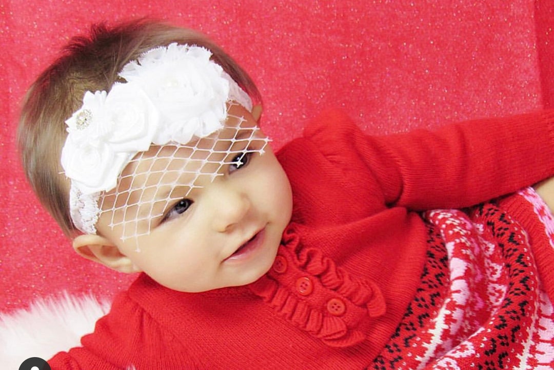 Baptism Headband Christening Baby Girl Christening Birdcage Etsy