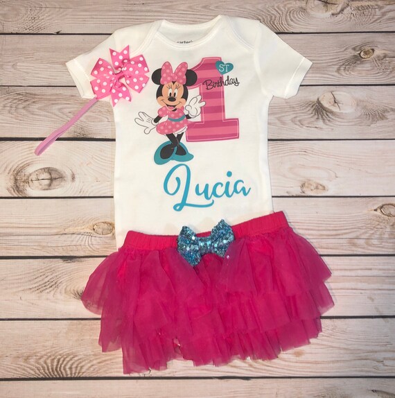 minnie mouse birthday outfit for 1 year old