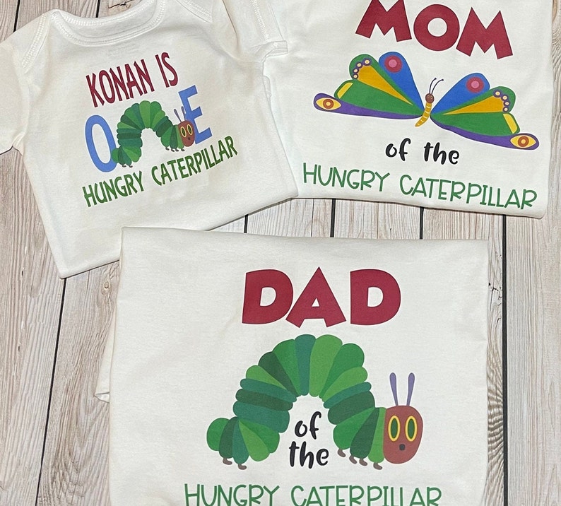 The very hungry caterpillar first birthday shirts hungry caterpillar party hungry caterpillar shirt hungry caterpillar mom and dad shirts image 10