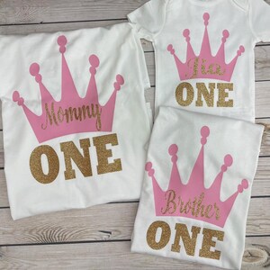 Princess First Birthday Outfit: Crown, Tutu, Glitter Shoes image 5