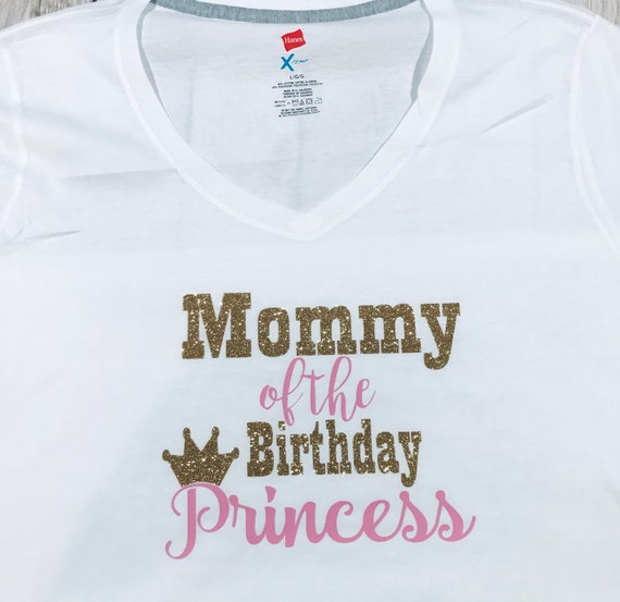 Mommy Of The Birthday Princess Mom Shirt For Birthday Party Mommy Of The Birthday Princess Mom Shirt For Birthday Party