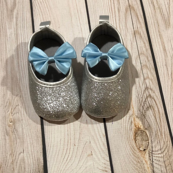 Silver Glitter Shoes Etsy