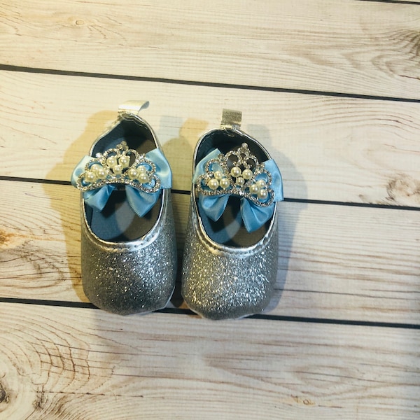 Silver Glitter Shoes Etsy