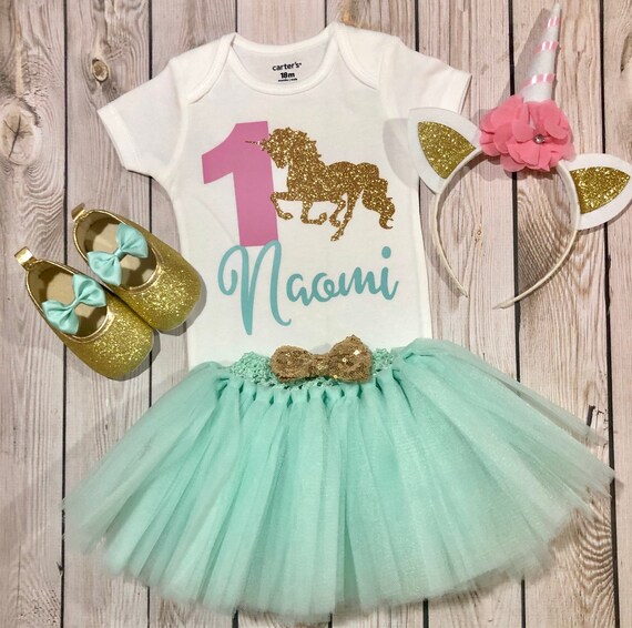 Carter's unicorn shirt and skirt sale