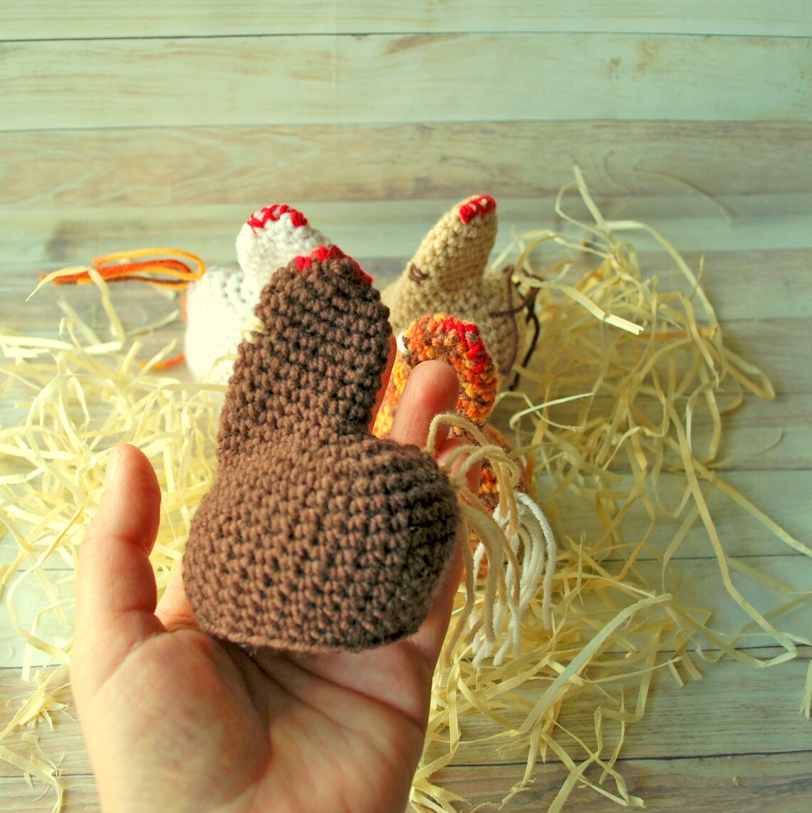 Decoupaged Wooden Easter Egg With Crochet Chicken Cover Easter Basket Easter Decor Wooden Egg