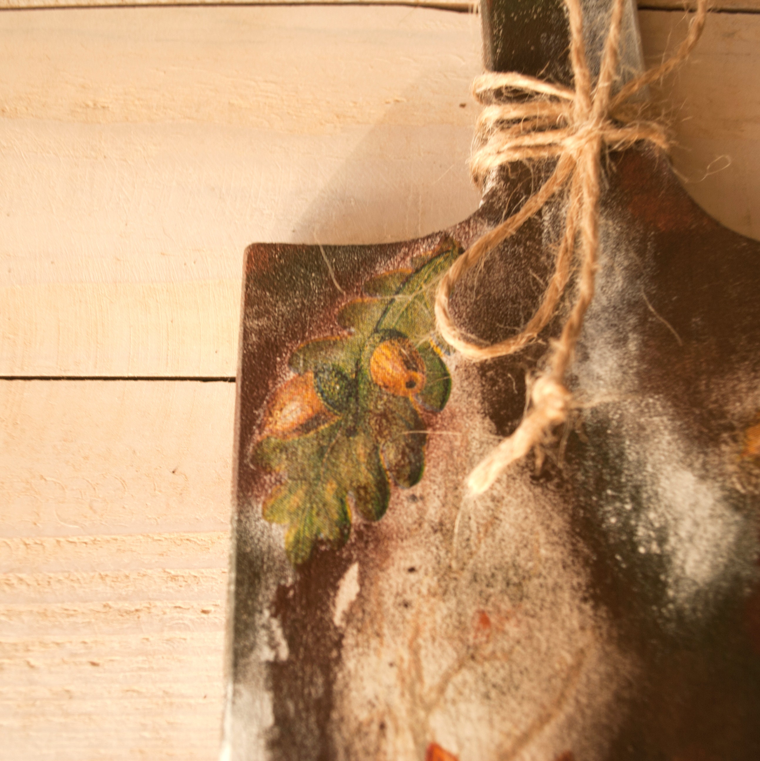 Wooden Decoupage Cutting Board Deer Forest ornamento decorative Wood