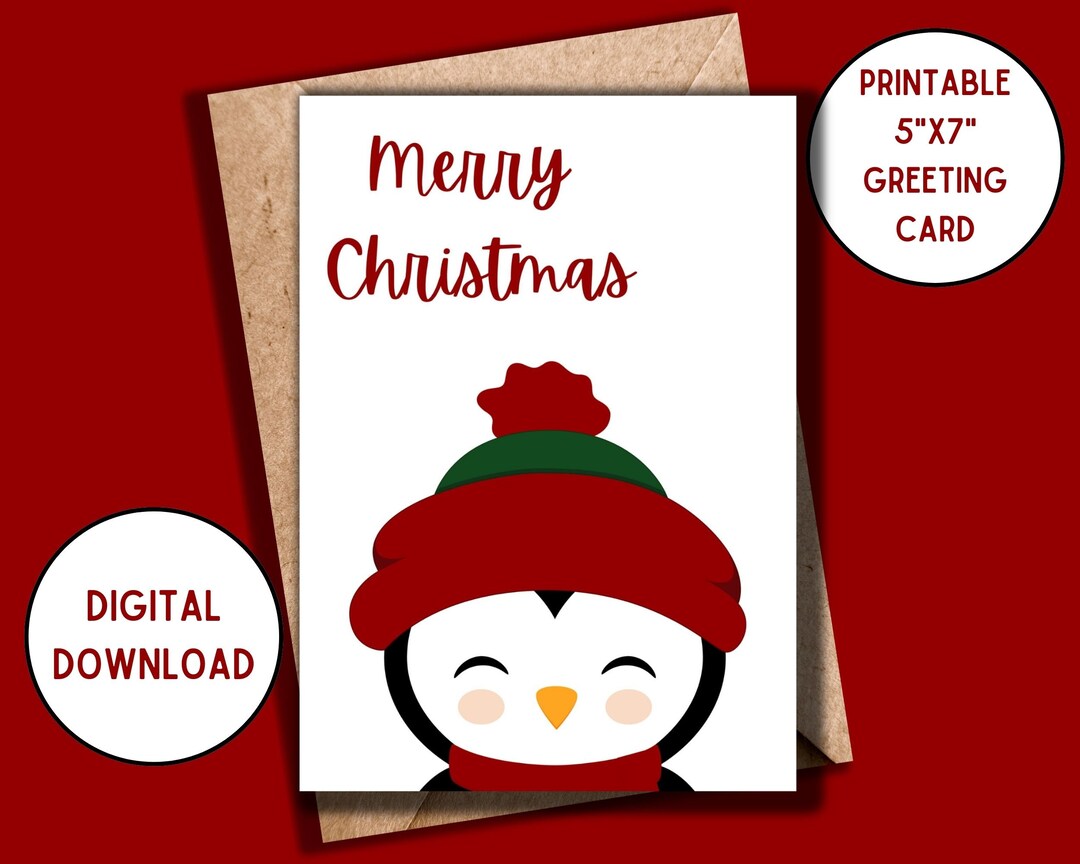 digital-5x7-christmas-card-christmas-card-penguin-etsy