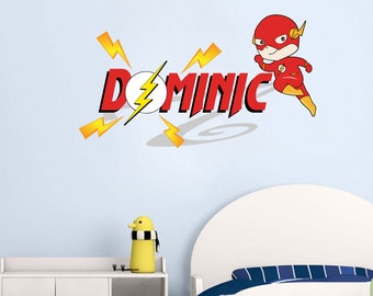 Flash Wall Decal Sticker Bedroom Vinyl Kids DC 