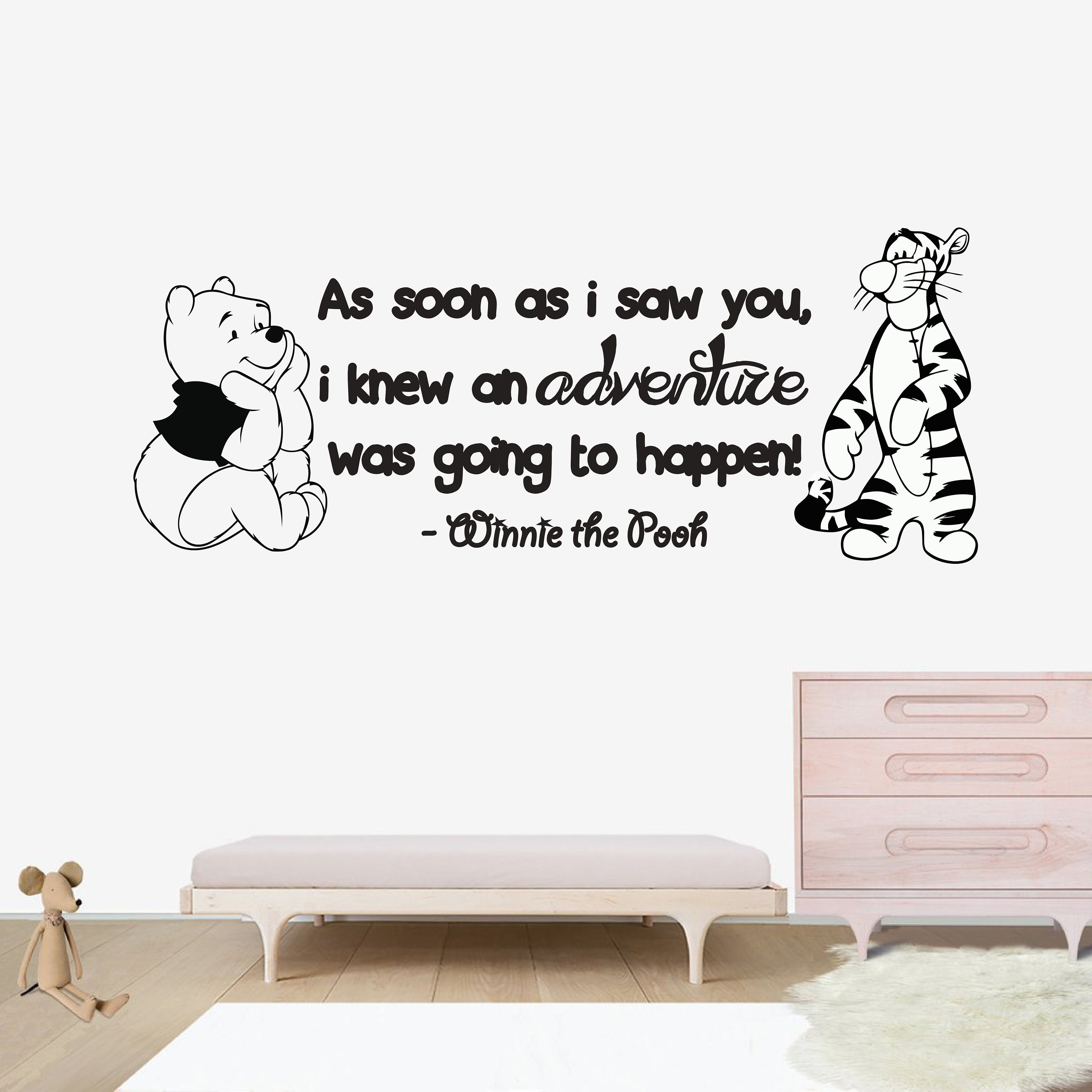 Winnie The Pooh Quote Decal Vinyl Sticker Decor for Home Etsy