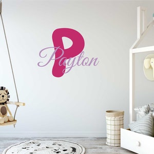 Custom Name Great Vibes Font Nursery Baby Boy Wall Decal Vinyl Sticker for kids | Home Décor | Custom Kids Room Decal | Bedside Decals