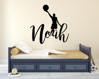 Lay Up Name Decal - Personalized Name Decal - Name Sticker - Custom Name Decal - Wall Decal For Nursery | Kids Wall Decal | Vinyl Sticker