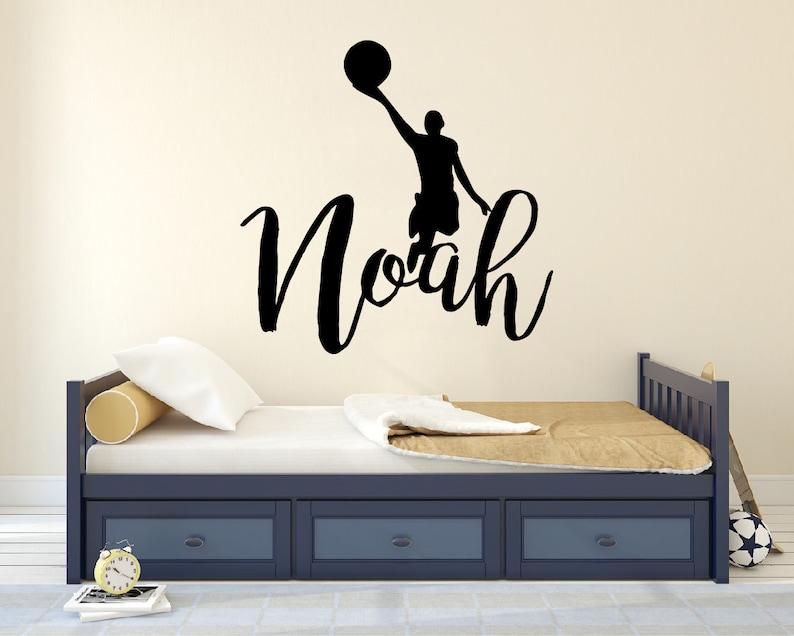 Lay Up Name Decal Wall Decal For Nursery Personalized Name Decal Name Sticker Custom Name Decal