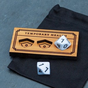 D&D Temporary Health Tracker / DnD Temporary Health Counter / RPG Health Tracker / Gaming HP Tracker / Hit Point Tracker