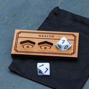 D&D Health Tracker / DnD Health Counter / RPG Health Tracker / Gaming HP Tracker / Hit Point Tracker