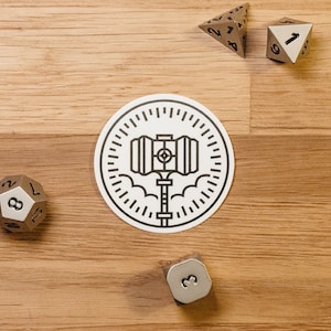 Adesivo de classe Paladin / Adesivo de D&D Paladin / Adesivo de RPG Paladin / Adesivo de DnD Paladin / Adesivo de laptop Paladin / Ícone Paladin