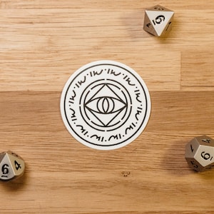 Adesivo de classe Warlock / Adesivo Warlock D&D / Adesivo Warlock RPG / Adesivo Warlock DnD / Adesivo Warlock Laptop / Ícone Warlock