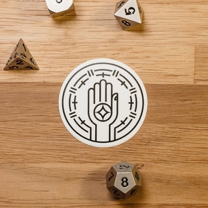 Adesivo de classe de clérigo / Adesivo de D&D de clérigo / Adesivo de RPG de clérigo / Adesivo de DnD de clérigo / Adesivo de laptop de clérigo / Ícone de clérigo