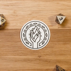 Adesivo de classe de feiticeiro / Adesivo de D&D de feiticeiro / Adesivo de RPG de feiticeiro / Adesivo de DnD de feiticeiro / Adesivo de laptop de feiticeiro / Ícone de feiticeiro