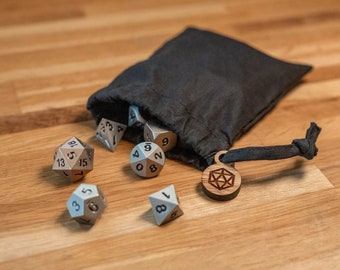 Bolsa de dados / Bolsa de dados D&D / Bolsa de fichas / Bolsa de pieza de juego DnD / Bolsa de almacenamiento RPG