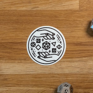 Pegatina de Dungeon Master / Pegatina de DM D&D / Pegatina de Dungeon Master RPG / Pegatina de Dungeon Master DnD / Pegatina para portátil de DM / Icono de Game Master