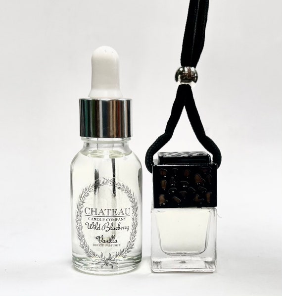 Car Perfume Gold - Air Freshener in Glass Bottle - Luxury Odor Eliminator -  Unique Fragrance & Long-Lasting Aroma for Vehicle, Office, Home -Inspired