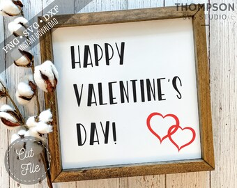 Archivo SVG de corte de letrero de granja de San Valentín (descarga digital)