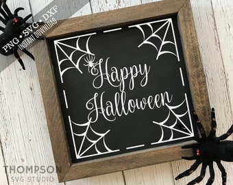 Archivo SVG de corte de Feliz Halloween: Letrero rústico de granja (PNG, DXF)