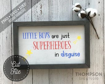 SVG DXF PNG Archivos de corte, superhéroes disfrazados Svg, archivos de corte para niños, archivo de corte de signo de granja, archivo Cricut