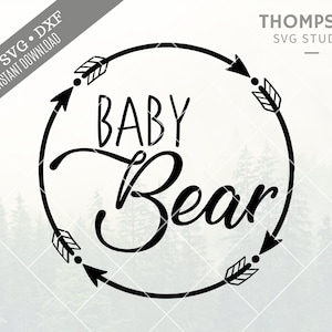 SVG DXF PNG Cut Files, Bear Svg Cut File, Baby Room Sign Svg, Kids Cut Files, Baby Shower Cut File, Cricut File