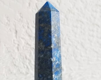 Lapis Lazuli Tower | Healing Crystal Tower | Lapis Lazuli Wand | Lapis Lazuli Spiritual Truth Crystal | Meditation Grounding Stone