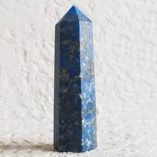 Lapis Lazuli Tower | Healing Crystal Tower | Lapis Lazuli Wand | Lapis Lazuli Spiritual Truth Crystal | Meditation Grounding Stone