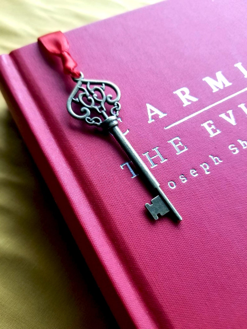 Skeleton Key Bookmark, Alice in Wonderland Key Bookmark, Bronze Key ...