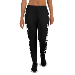 Oh My Goth Women's Joggers Gothic Clothing Fleece Sweatpants Winter Joggers Gothic Sweatpants image 2