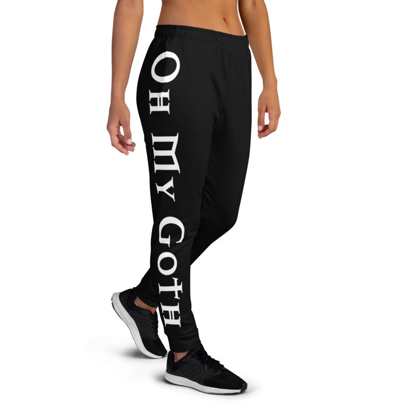 Oh My Goth Women's Joggers Gothic Clothing Fleece Sweatpants Winter Joggers Gothic Sweatpants image 1