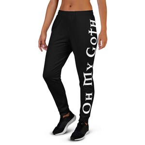 Oh My Goth Women's Joggers Gothic Clothing Fleece Sweatpants Winter Joggers Gothic Sweatpants image 3