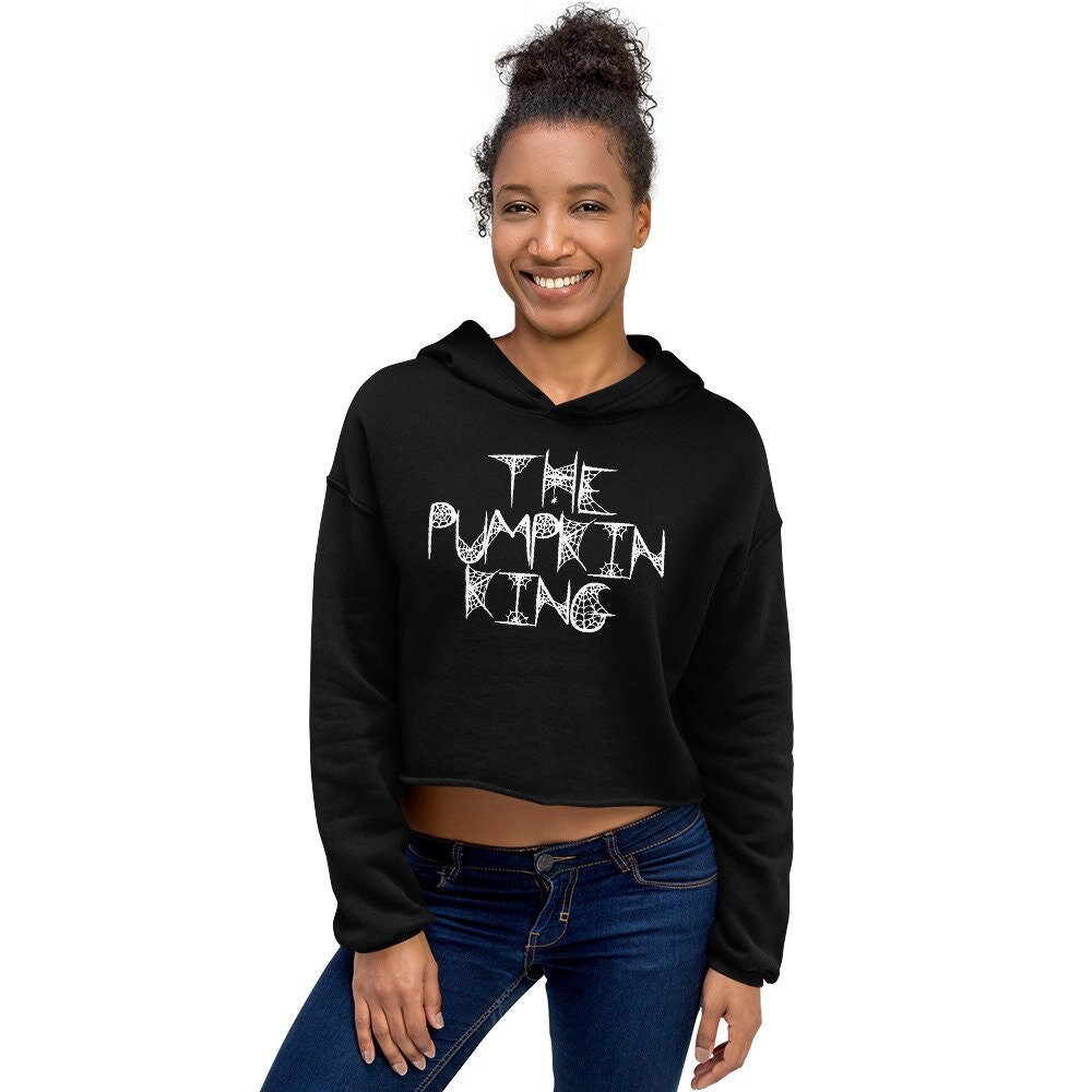 The Pumpkin King Crop Hoodie Jack Skellington Hoodie - Etsy