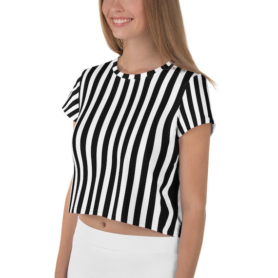 Beetlejuice Crop Tee Halloween Top 