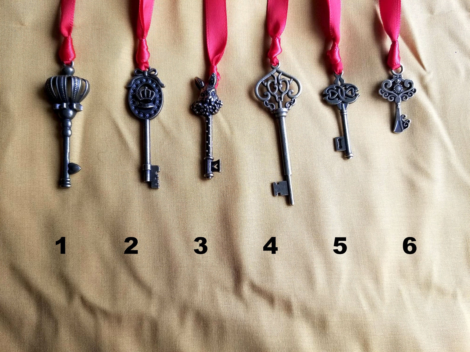 Skeleton Key Bookmark, Alice in Wonderland Key Bookmark, Bronze Key ...