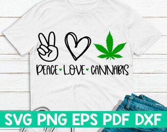 Free Free 63 Peace Love Weed Svg Free SVG PNG EPS DXF File