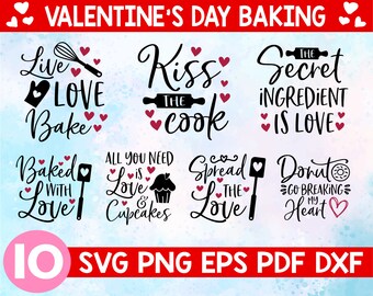 Download Valentine Baking Svg Etsy